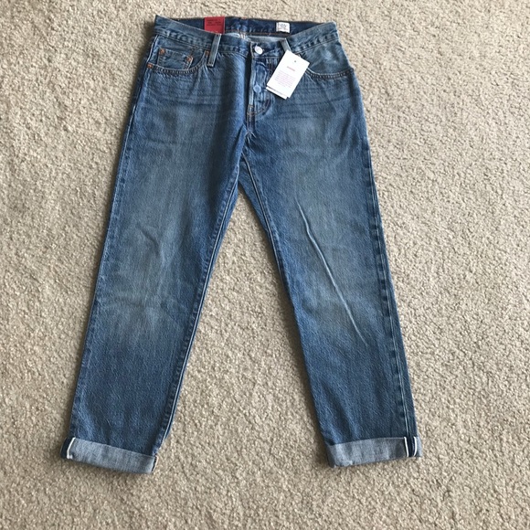 ✨LAST1 sz24 NWT Levi’s 501 CT Selvedge crop jean - Picture 4 of 7